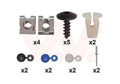 VAN WEZEL 4917793 Mounting Kit, bumper CORDOBA 1.9 SDI 64 PS Diesel 2009