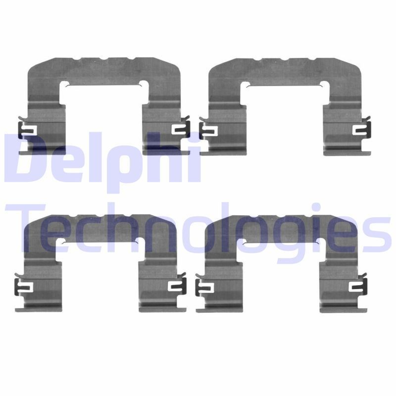 DELPHI LX0725 Lisakomplekt, ketaspiduriklotsid i30 1.6 MPI 131 HP Bensiin