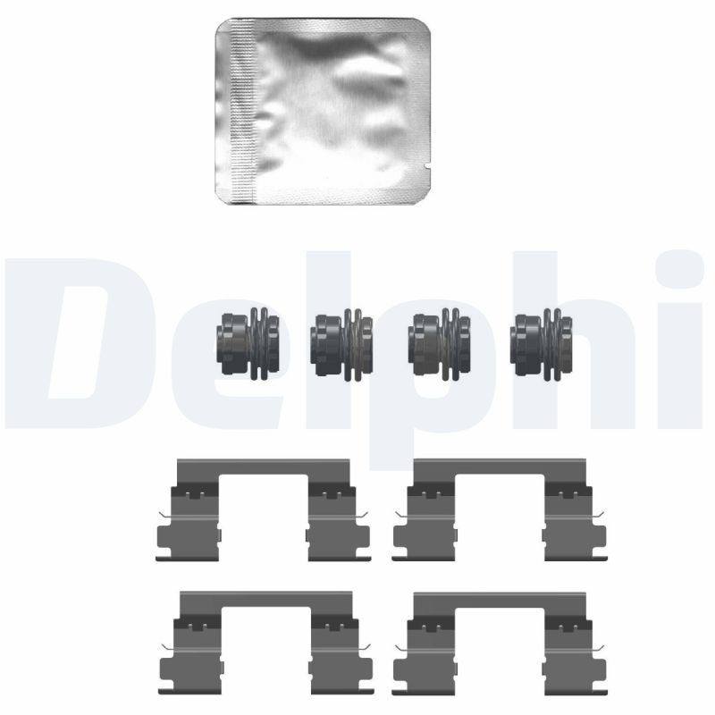 DELPHI LX0747 Lisakomplekt, ketaspiduriklotsid INSIGNIA 1.6 Turbo (35) 200 HP Bensiin