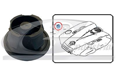3RG Fastening Element, engine cover Article number: 80571 cheaply