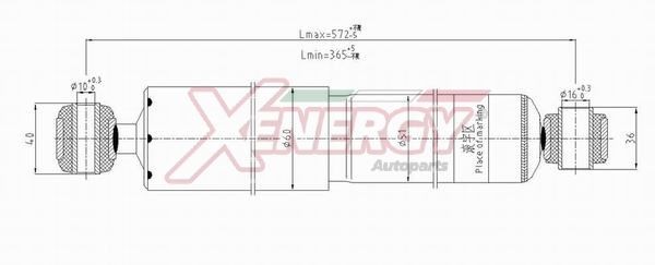 AP XENERGY Amortizatorius prekės numeris: X022445 nebrangu
