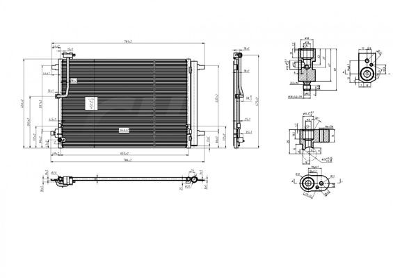 HART Air conditioning condenser Article number: 621 601 cheaply