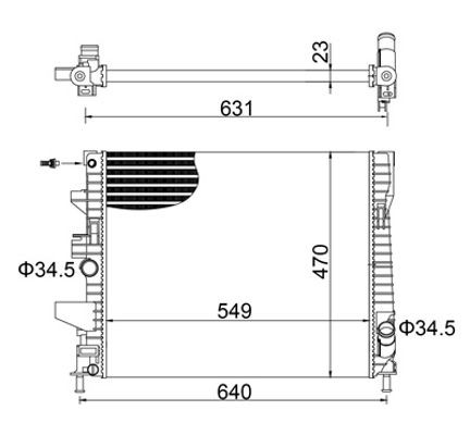 HART Radiateur du moteur UGS: 622 019 à bon prix