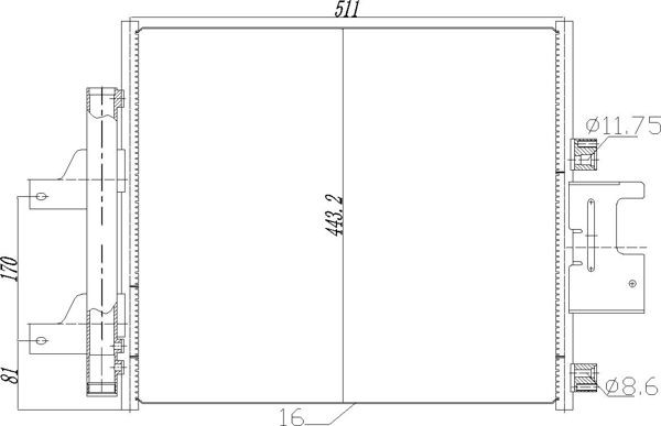 HART Air conditioning condenser Article number: 631 260 cheaply
