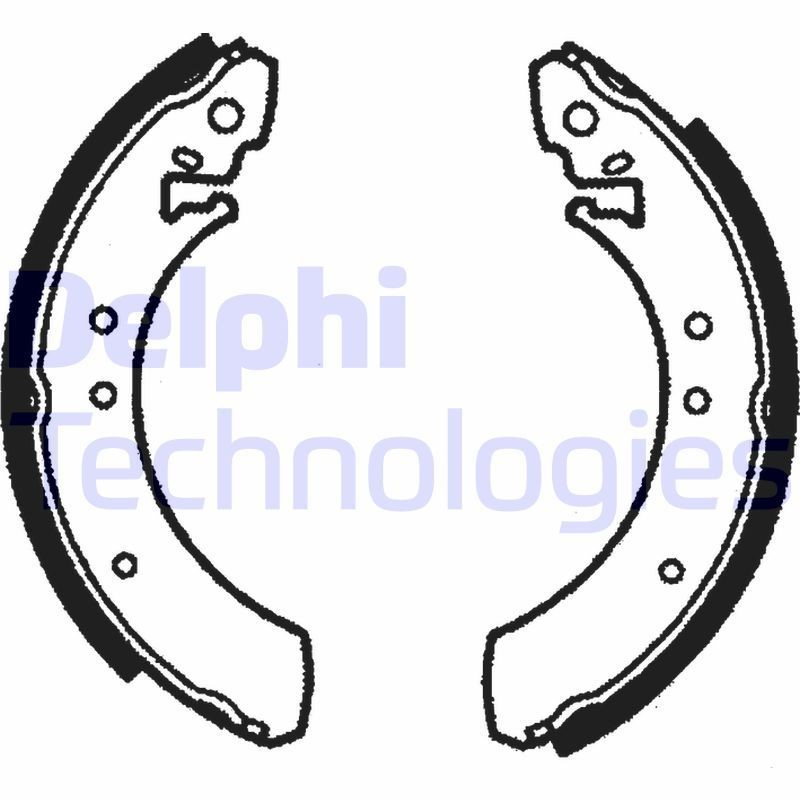 DELPHI Brake Shoe Set Article number: LS1068 cheaply