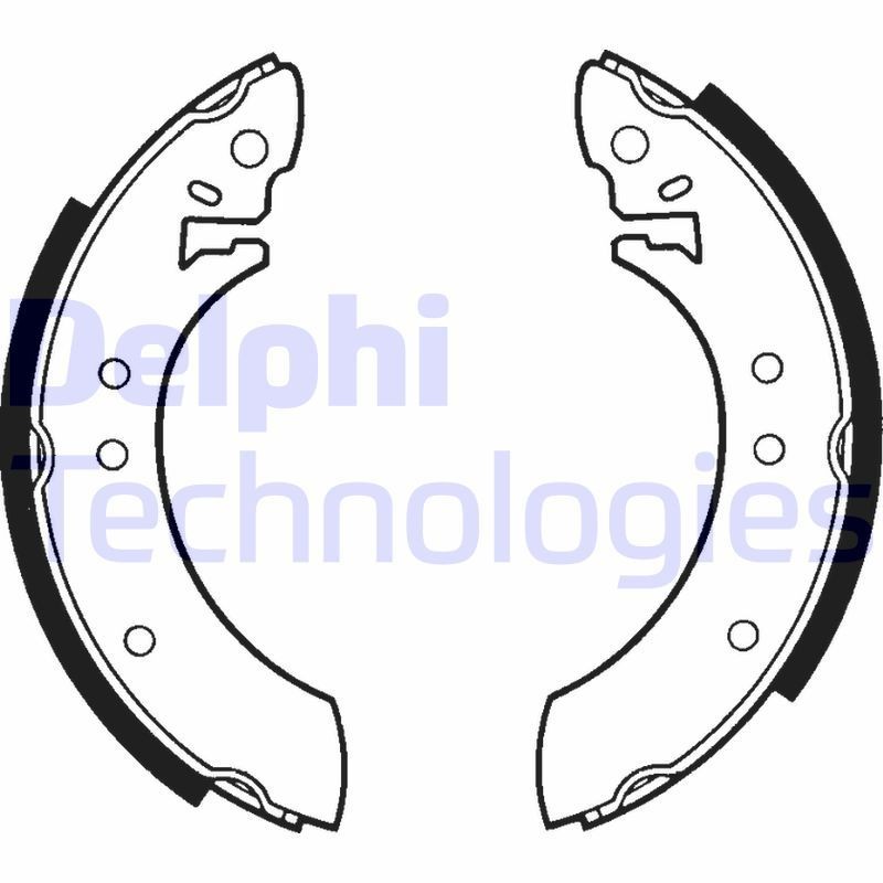 DELPHI Brake Shoe Set Article number: LS1234 cheaply