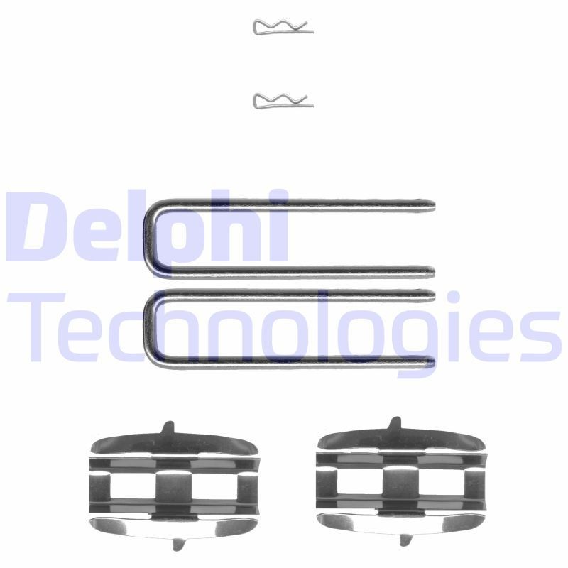 DELPHI LX0176 Piederumu komplekts, Disku bremžu uzlikas KAEFER 1300 1.3 44 HP Benzīns 2003