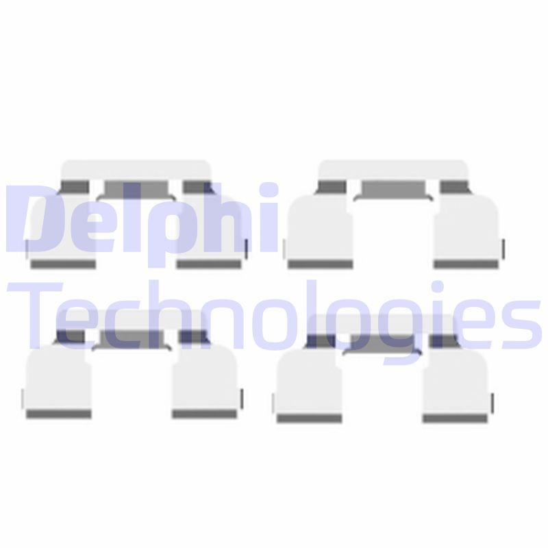 DELPHI LX0410 Lisakomplekt, ketaspiduriklotsid TWINGO 1.0 59 HP Bensiin 2012