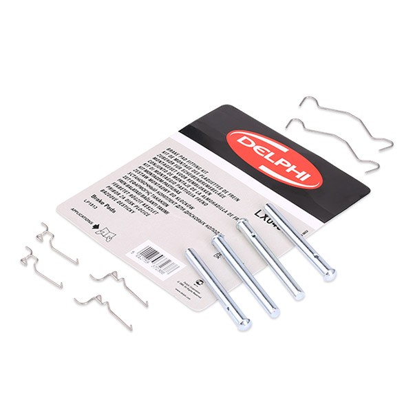 DELPHI LX0435 Accessory Kit, disc brake pads YARIS 1.4 D-4D (NLP20_, NLP22_) 75 PS Diesel 2005