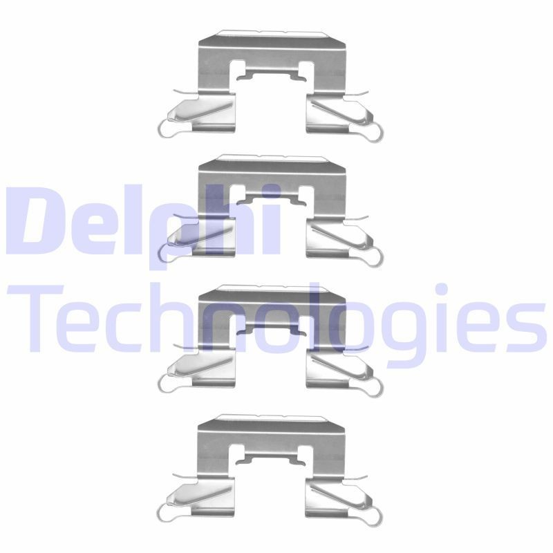 DELPHI LX0507 Lisakomplekt, ketaspiduriklotsid 2 1.3 MZR (DE3FS) 84 HP Bensiin 2015