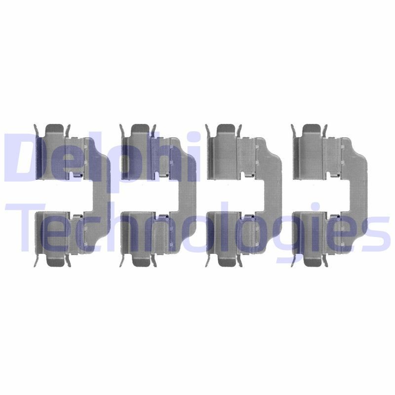 DELPHI LX0537 Lisakomplekt, ketaspiduriklotsid MEGANE 2.0 SCe (LVM3) 140 HP Bensiin