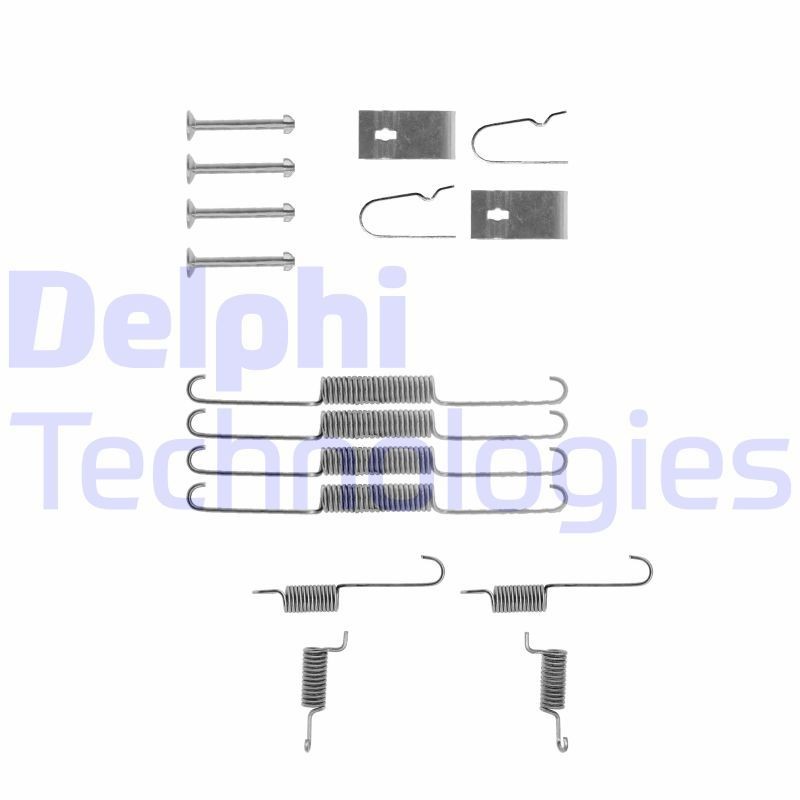 DELPHI LY1113 Accessory Kit, brake shoes 323 1.6 GT Turbo 4WD (BF2) 140 PS Petrol 1993