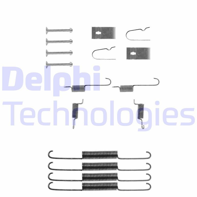 DELPHI LY1114 Accessory Kit, brake shoes 626 2.0 16V (GDEP) 140 PS Petrol 1992