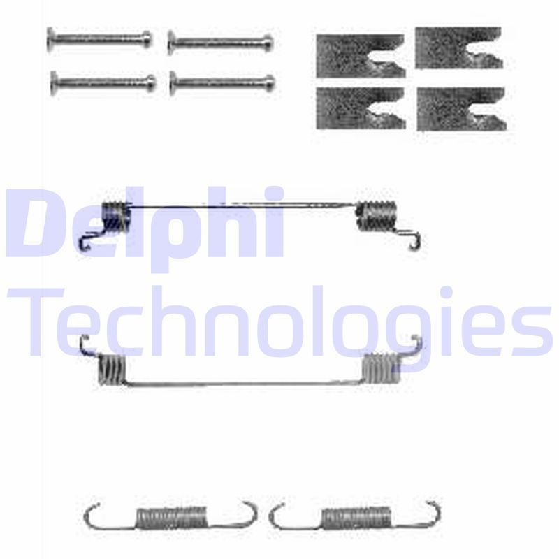 DELPHI LY1342 Accessory Kit, brake shoes YPSILON 1.3 D Multijet (312.YXE1A, 312.YXU1A) 95 PS Diesel