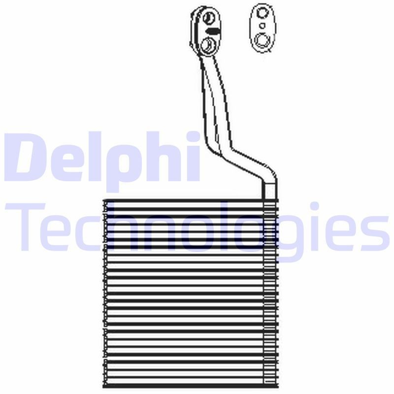 DELPHI Air conditioning evaporator Article number: TSP0525196 cheaply