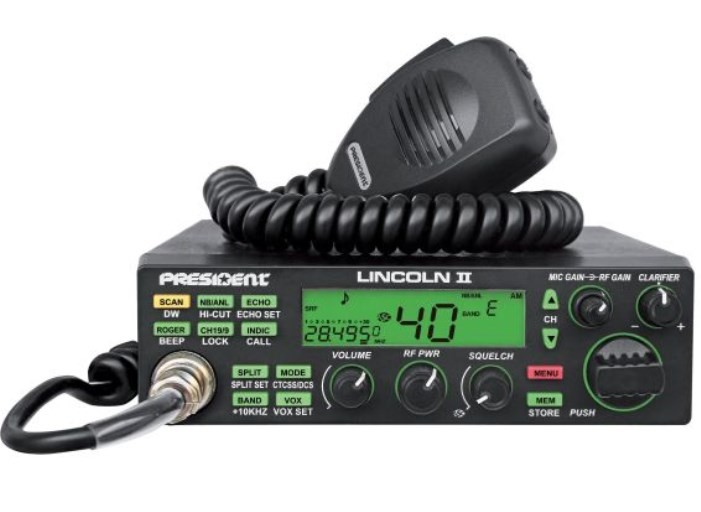 PRESIDENT CB radio Lincoln II Article number: TXSR041 cheaply