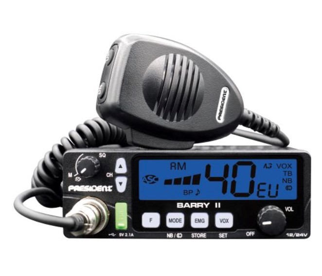 PRESIDENT CB-radio BARRY II ASC VOX Varenummer: TXPR022 billige