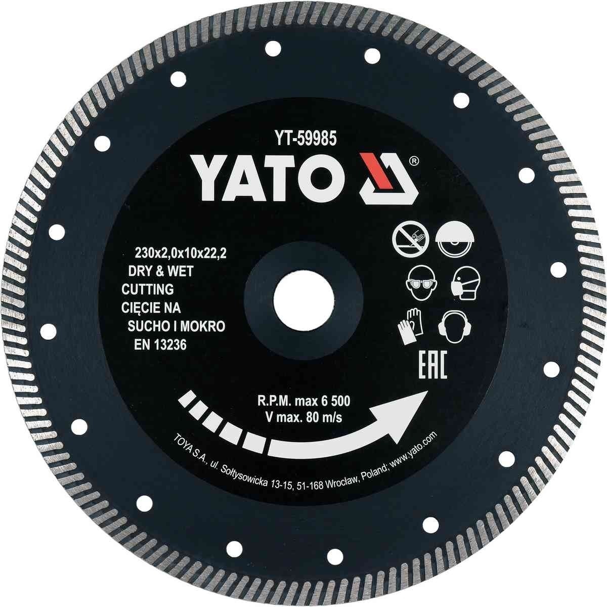 YATO Skæreskive, vinkelsliber Varenummer: YT-59985 billige