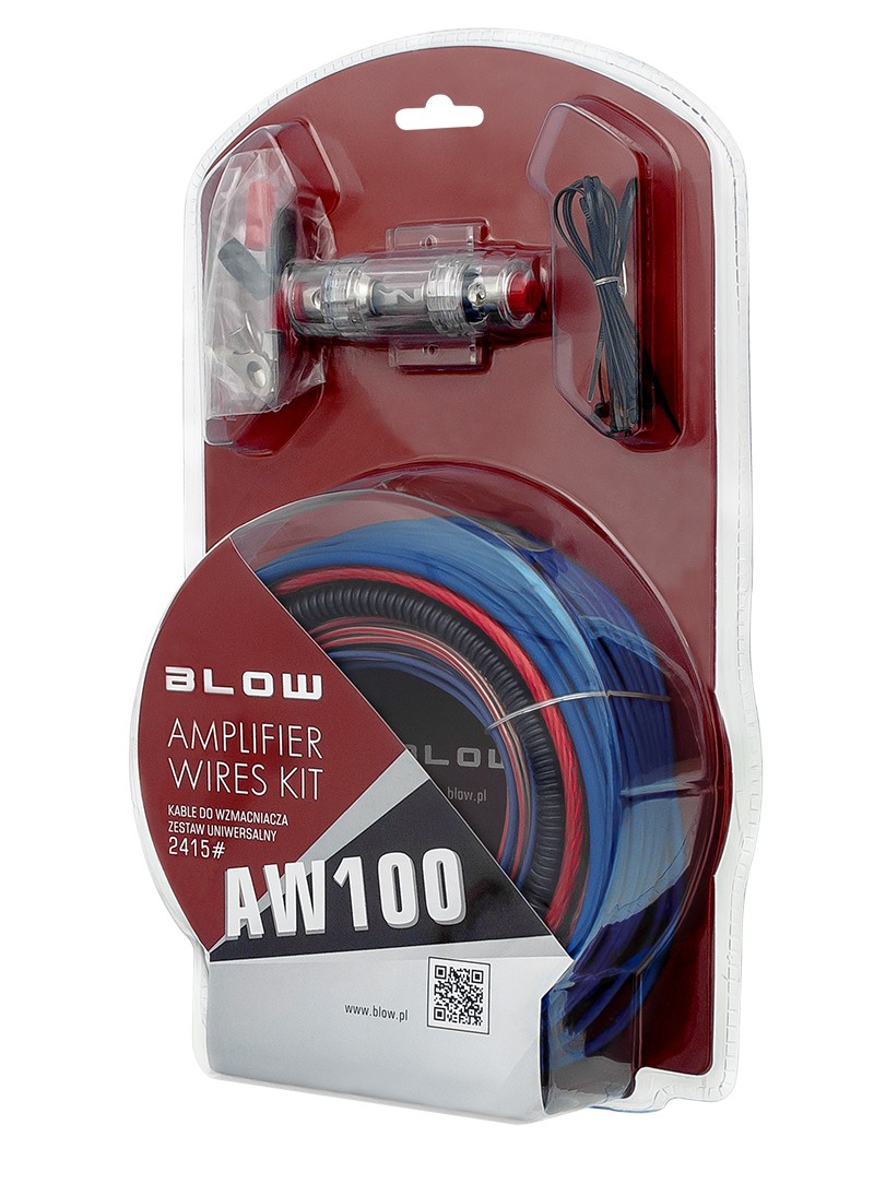 BLOW Kabelsett til bilforsterker AW100 artikkelnummer: 2415# billig