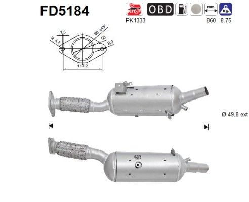 AS Tahmafilter Artikli number: FD5184 soodsalt