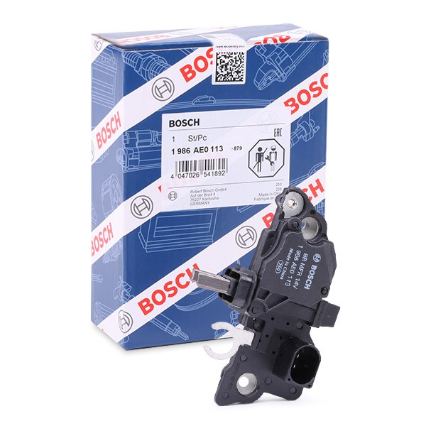 BOSCH Generaatori pingeregulaator Artikli number: 1 986 AE0 113 soodsalt