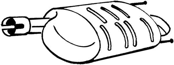 BOSAL Rear silencer Article number: 128-027 cheaply