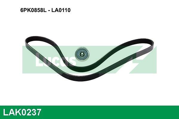 LUCAS V-Ribbed Belt Set Article number: LAK0237 cheaply