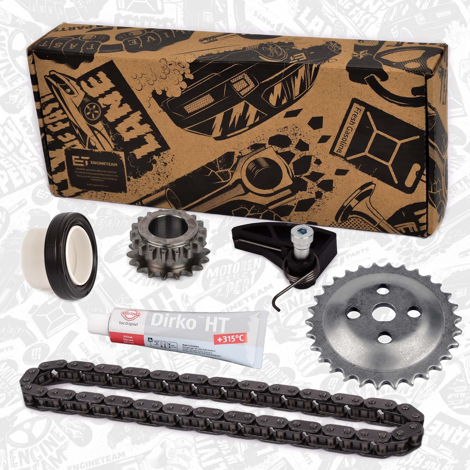 ET ENGINETEAM RS0048VR2 Chain Set, oil pump drive CORDOBA 1.6 16V 105 PS Petrol 2009
