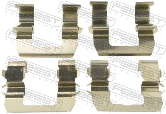 FEBEST 0403-PD4WR Accessory Kit, disc brake pads PAJERO / SHOGUN 2.5 TDiC 99 PS Diesel 2000