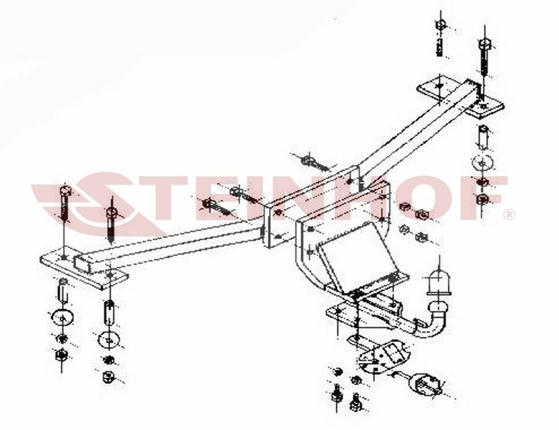 STEINHOF Trailer Hitch Article number: O-162 cheaply