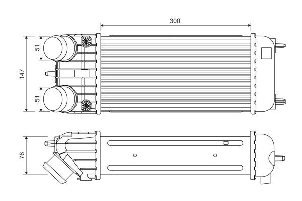 VALEO Intercooler Article number: 818385 cheaply