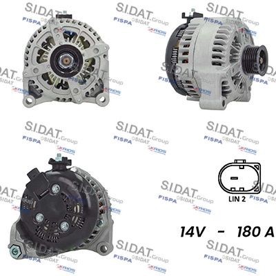 SIDAT Alternator Article number: A12DE0517A2 cheaply