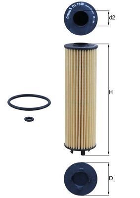 KNECHT Oil filter Article number: OX 1340D cheaply