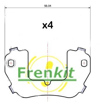 FRENKIT Anti-hyl-folie, bremsebelægning (bagplade) Varenummer: 940032 billige