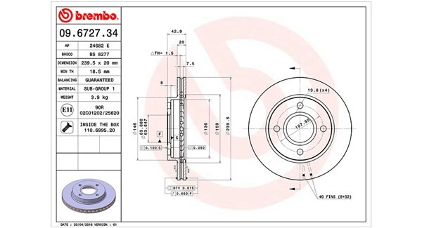 MAGNETI MARELLI Kabinelys Varenummer: 714098350036 billige