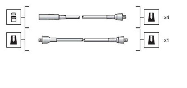 MAGNETI MARELLI Süütesüsteemikomplekt Artikli number: 941318111025 soodsalt