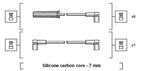 MAGNETI MARELLI Ignition Cable Kit Article number: 941318111136 cheaply