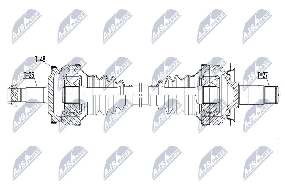 NTY Drive shaft Article number: NPW-ME-132 cheaply
