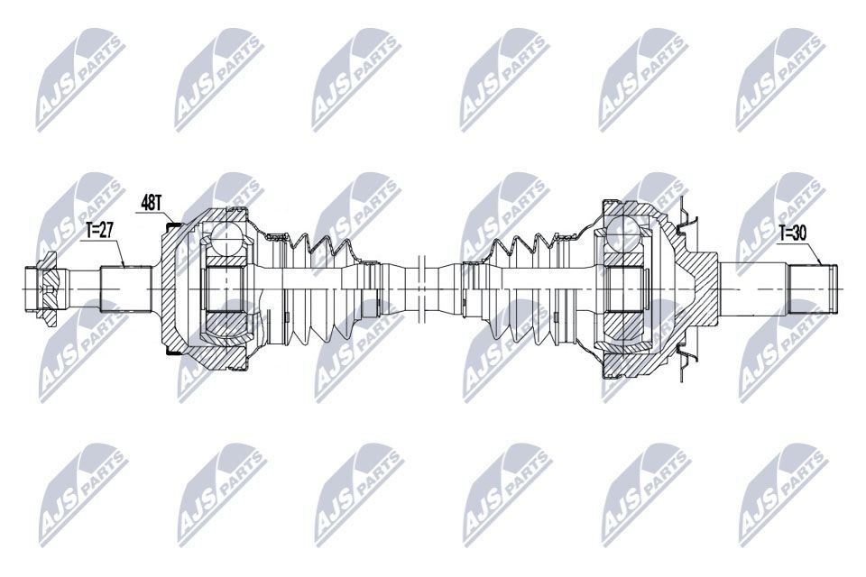 NTY Drive shaft Article number: NPW-ME-134 cheaply