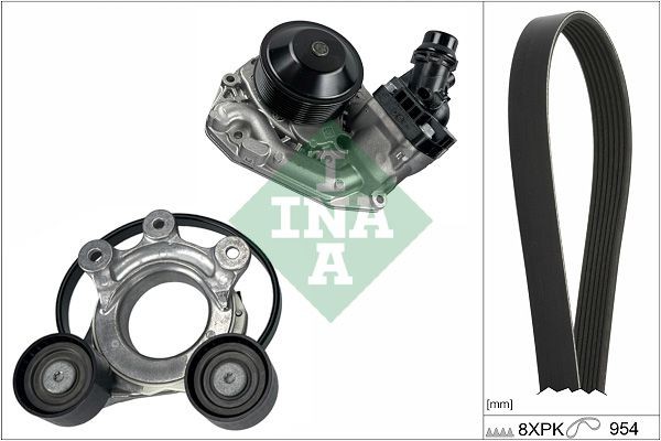 INA Water Pump + V-Ribbed Belt Kit Article number: 529 0522 30 cheaply