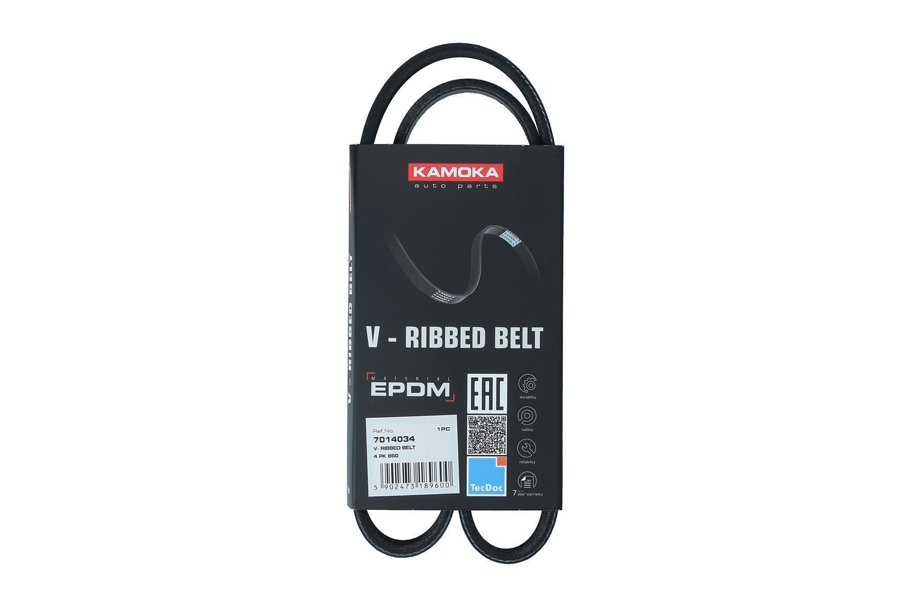 KAMOKA Serpentine belt Article number: 7014034 cheaply