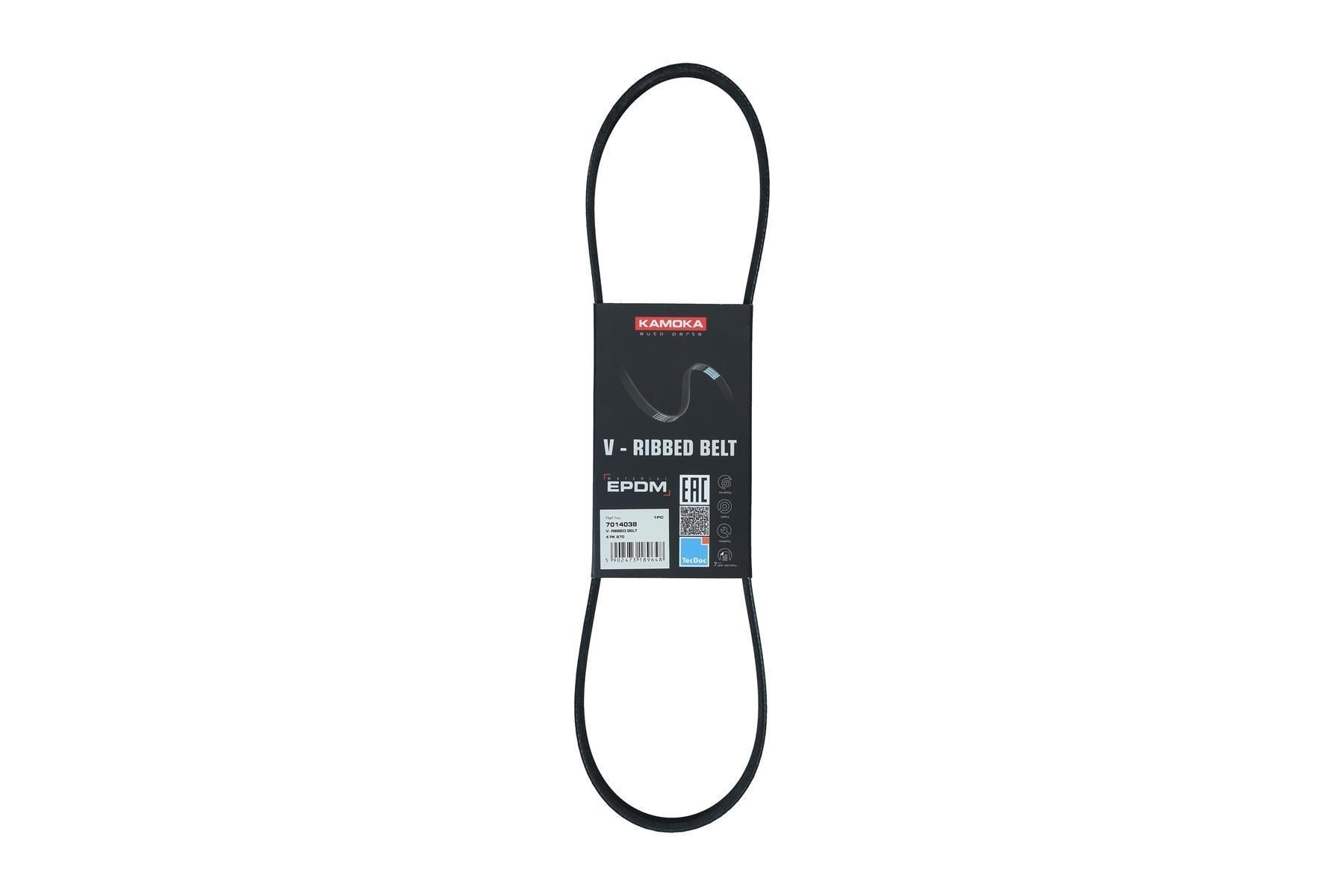 KAMOKA Serpentine belt Article number: 7014038 cheaply