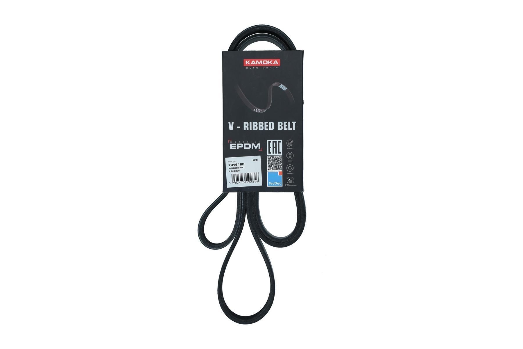KAMOKA Serpentine belt Article number: 7016192 cheaply