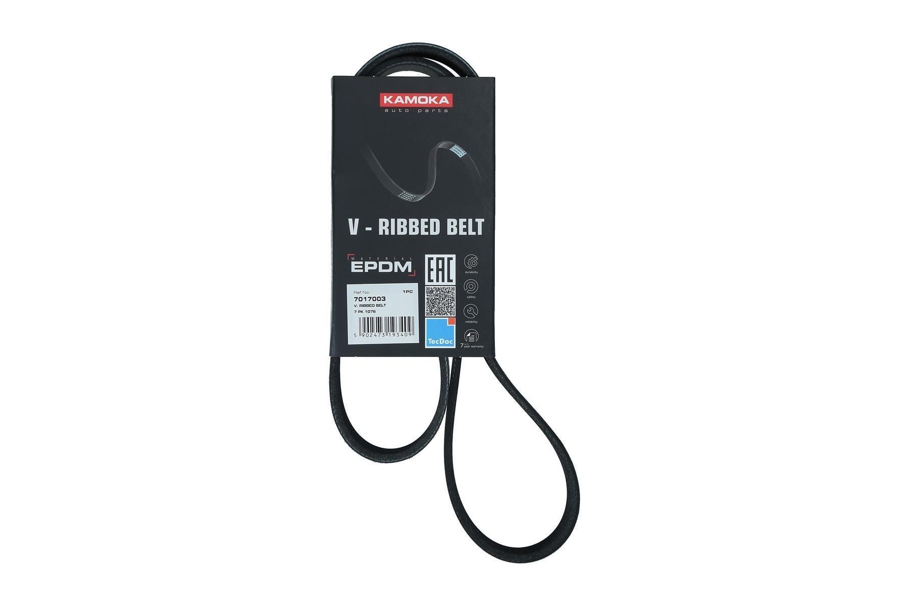 KAMOKA Serpentine belt Article number: 7017003 cheaply