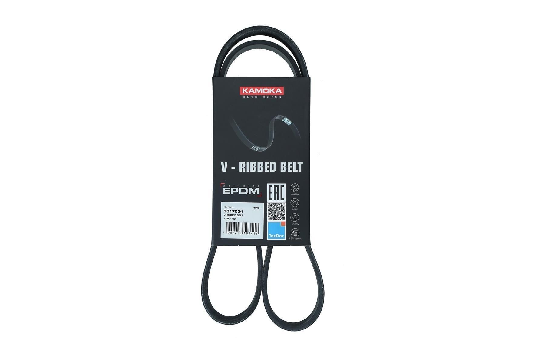 KAMOKA Serpentine belt Article number: 7017004 cheaply