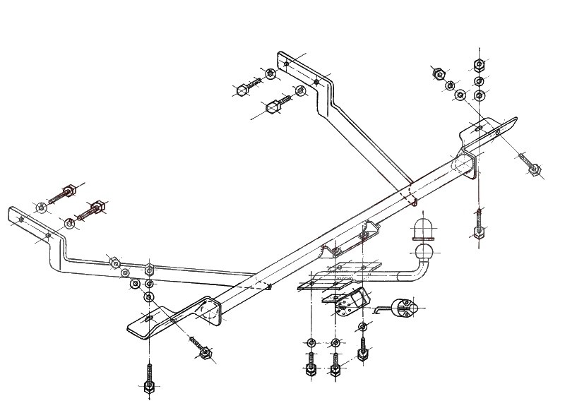 STEINHOF Trailer Hitch Article number: R-080 cheaply