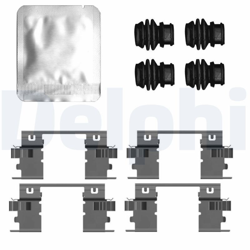 DELPHI LX0799 Lisakomplekt, ketaspiduriklotsid ECLIPSE 1.5 T-Mivec 4WD 163 HP Bensiin