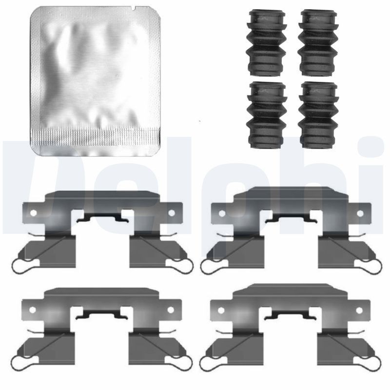 DELPHI Accessory Kit, disc brake pads Article number: LX0802 cheaply