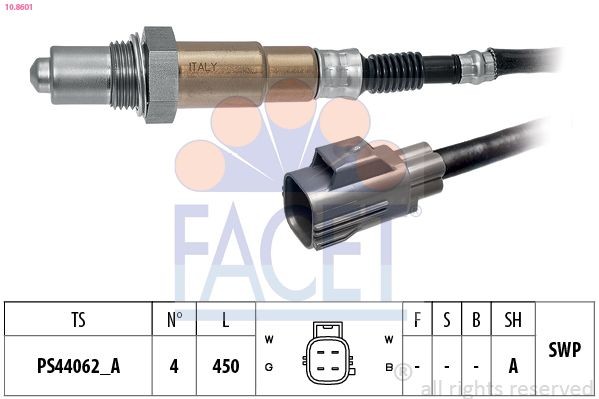 FACET Lambda sensor Article number: 10.8601 cheaply