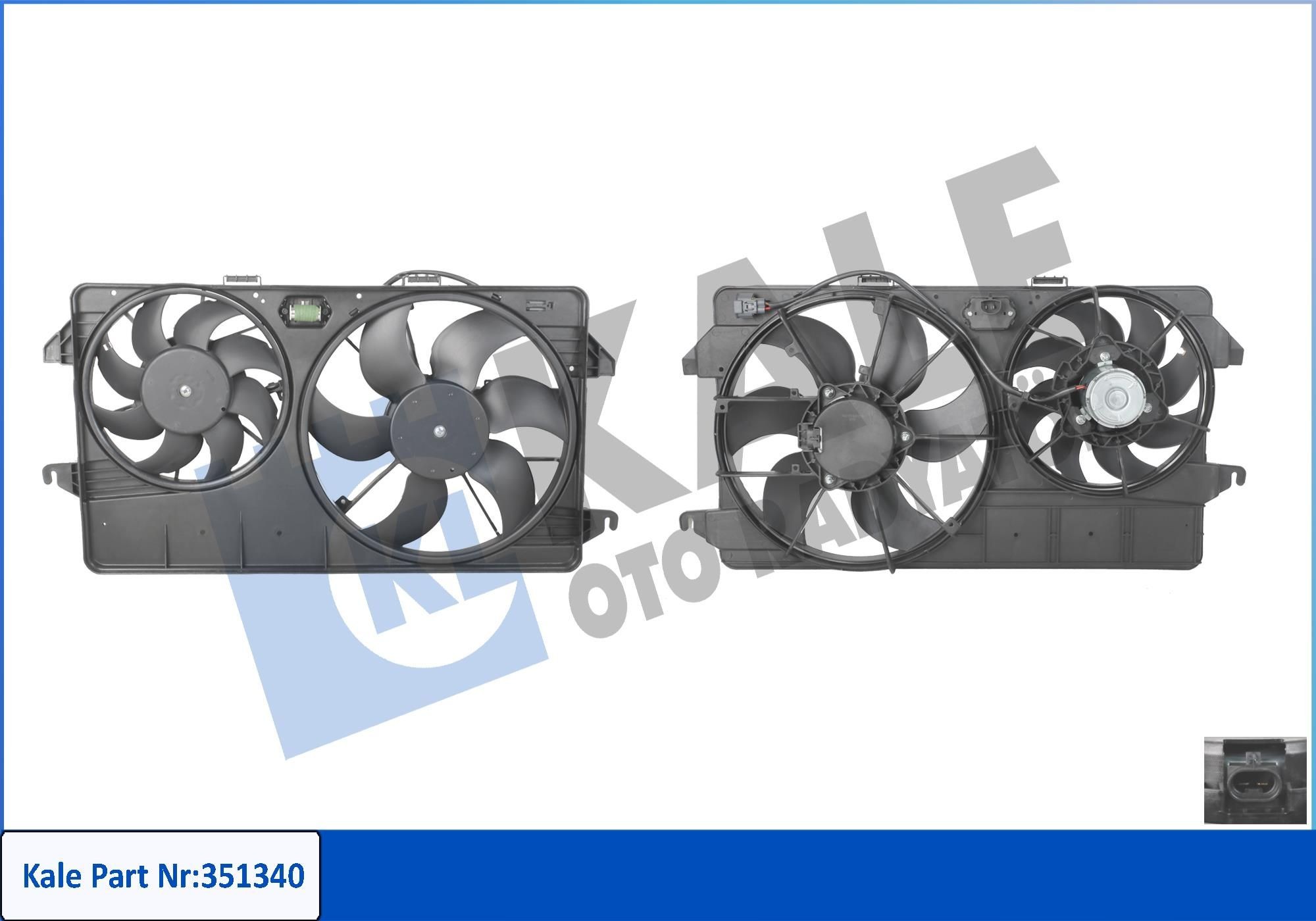 KALE OTO RADYATOR Fan, radiator Article number: 351340 cheaply
